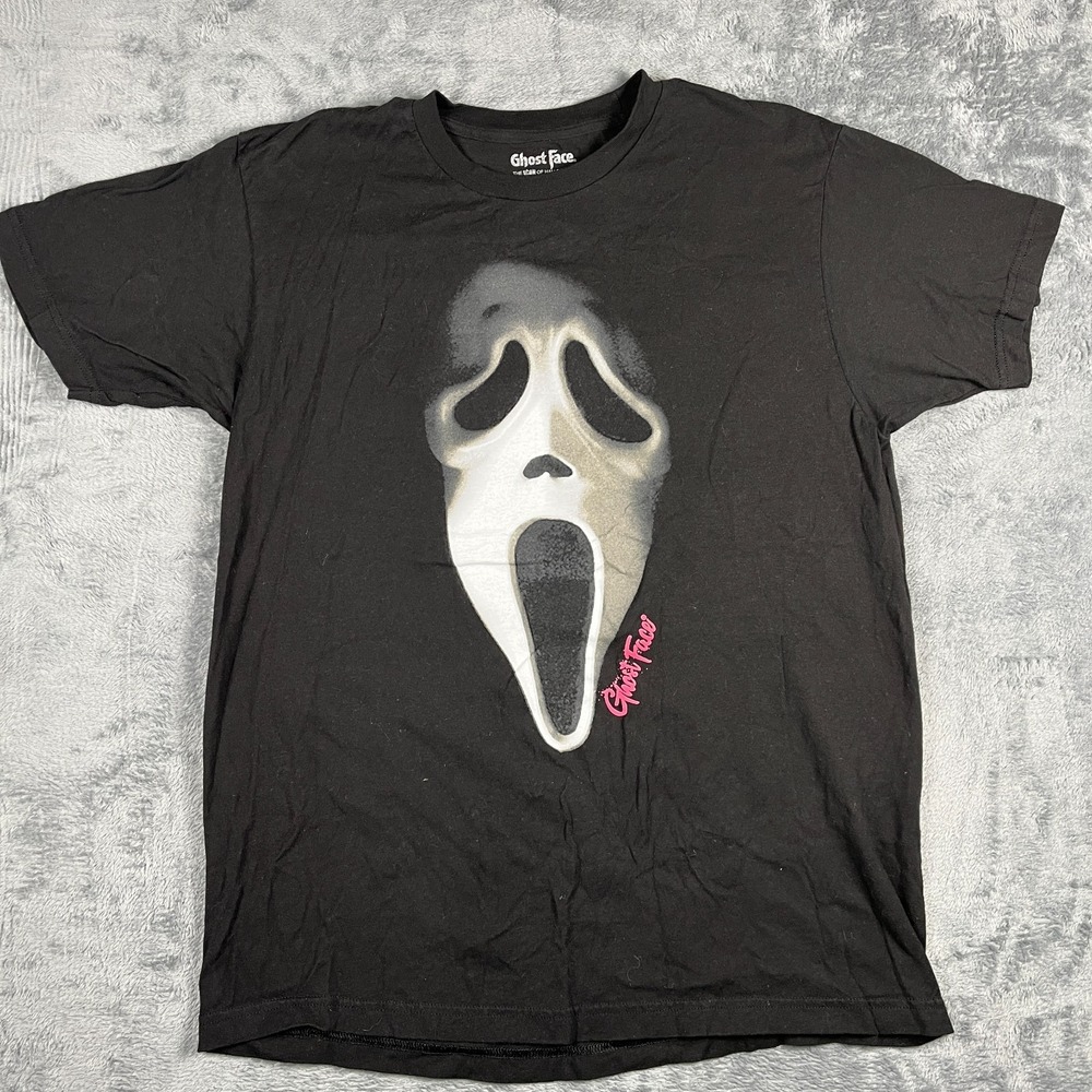Ghost Face The Icon Of Halloween T Shirt Mens Large Cotton Graphic Scream Horror